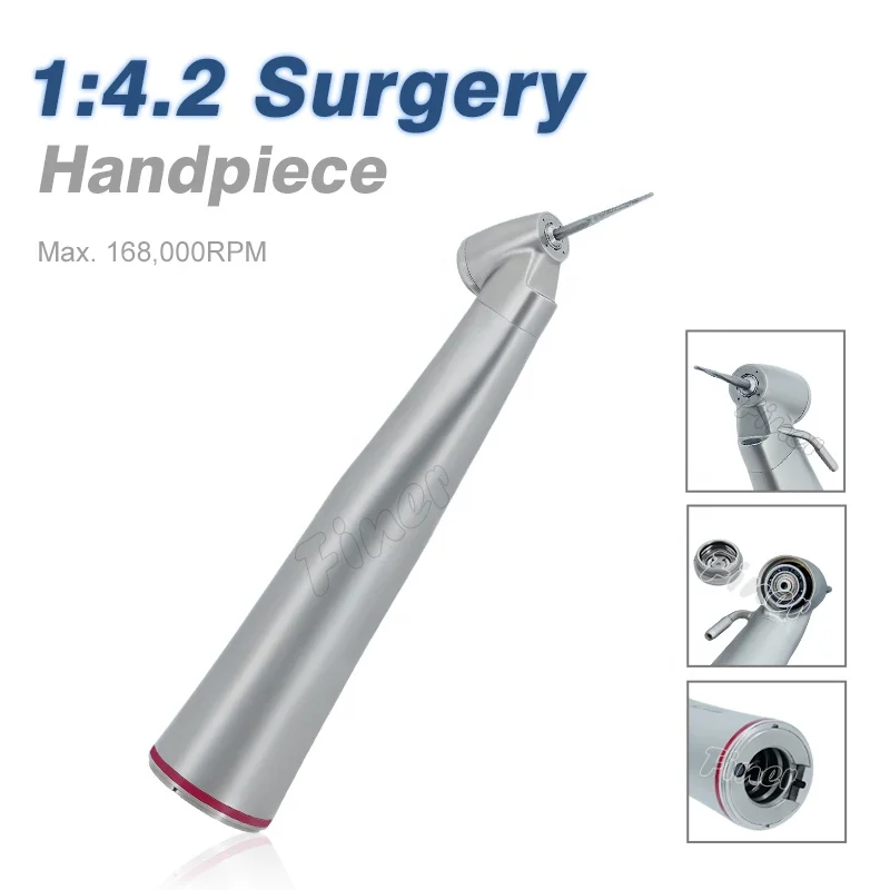 High quality 1 to 4.2 surgical speed increasing microinvasive surgical De ntal handpiece for micro motor