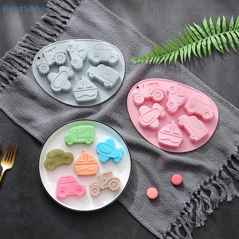 

Chocolate Silicone Molds 3D Vintage Car Train Airplane DIY Silicone Cake Mold Tray Baking Tools For Candy Mousse