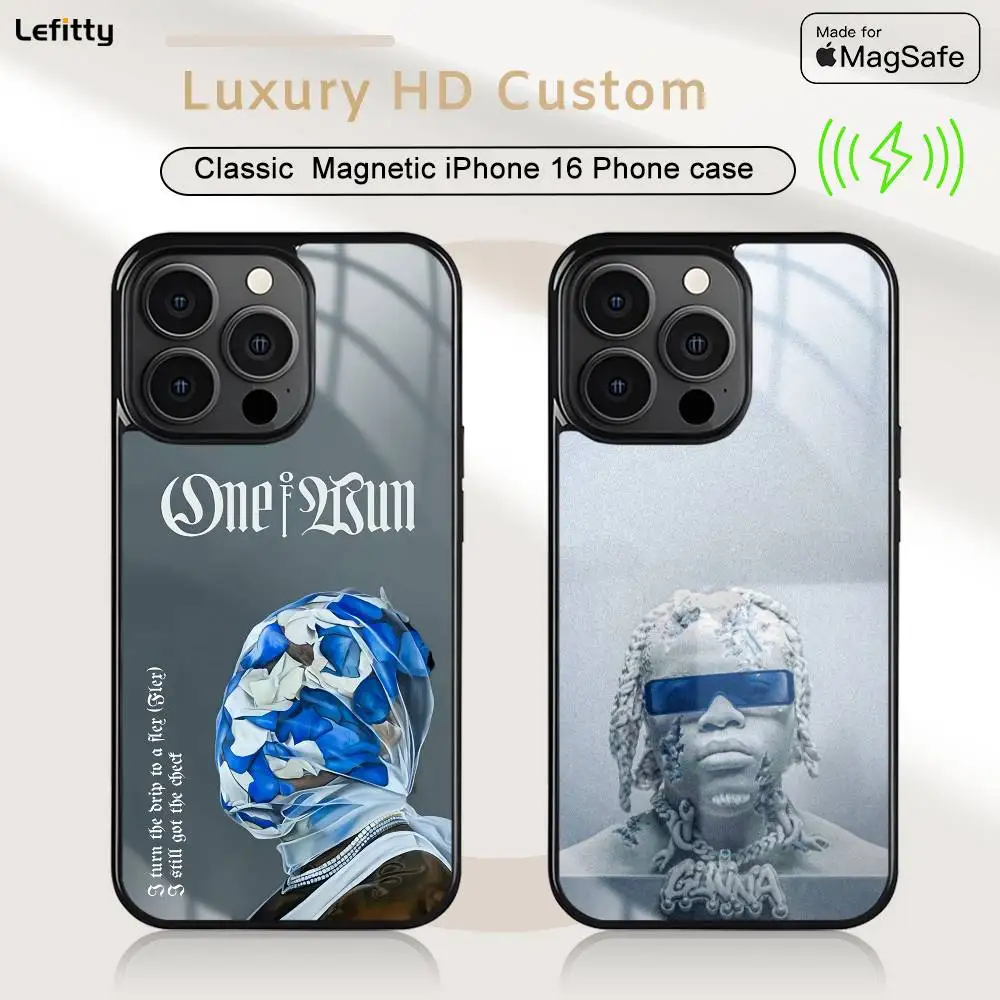 

1PC Rapper G-Gunna Phone Case For iPhone 16 15 14 13 12 11 Pro Max Plus Mini Magsafe Charging Cover Magnetic Hard Shell