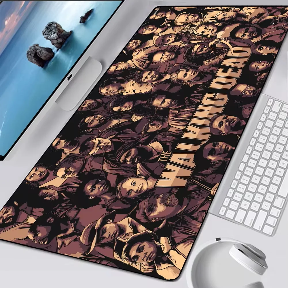 The Walking Dead Large Gaming Mouse Pad Computer Mousepad PC Gamer Mouse Mat Laptop Mausepad Mouse Carpet Keyboard Mat Desk Pad