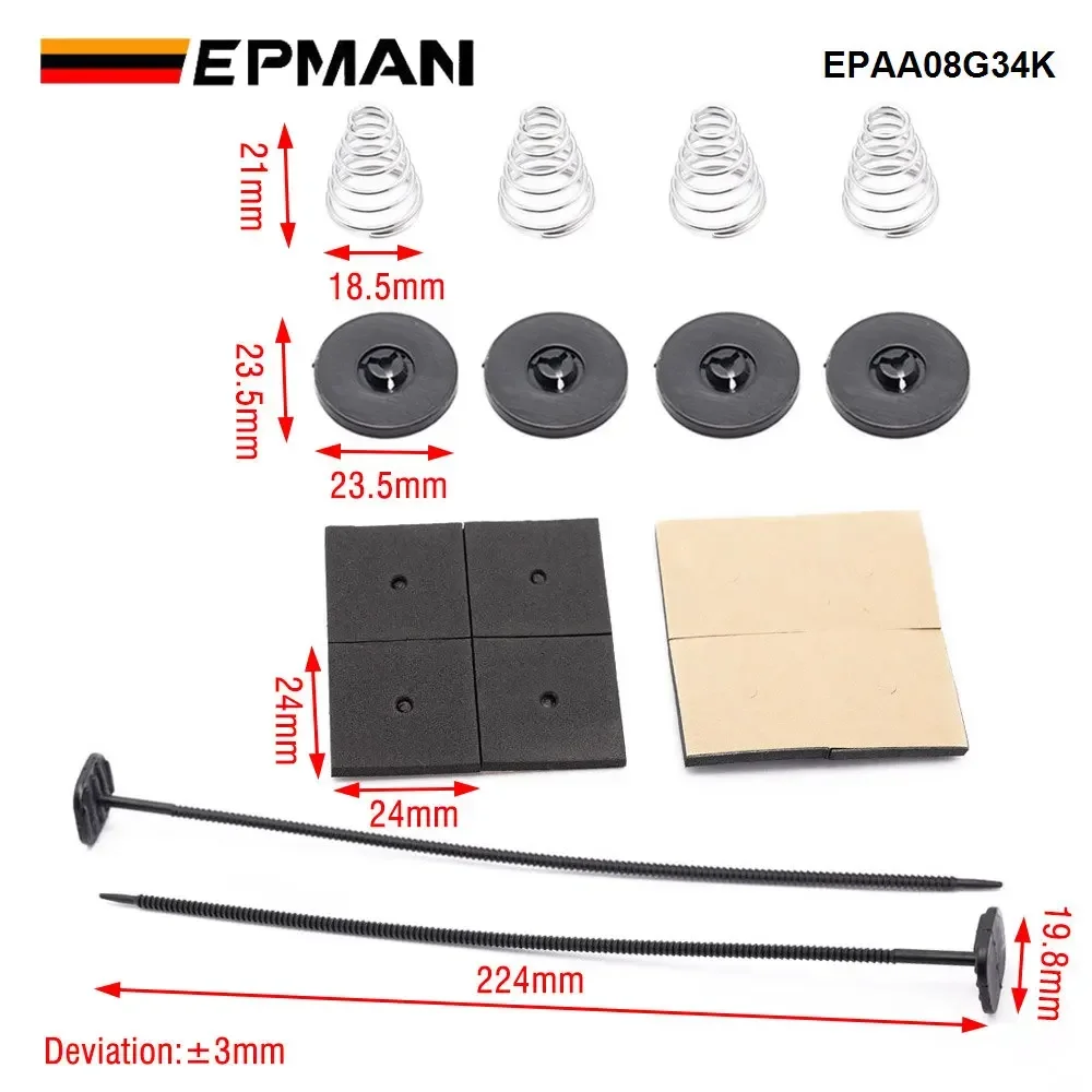 EPMAN 1Set Electric Radiator Fan Mounting Kit Compatible For Electric Cooling Fan And Transmission Cooler EPAA08G34K