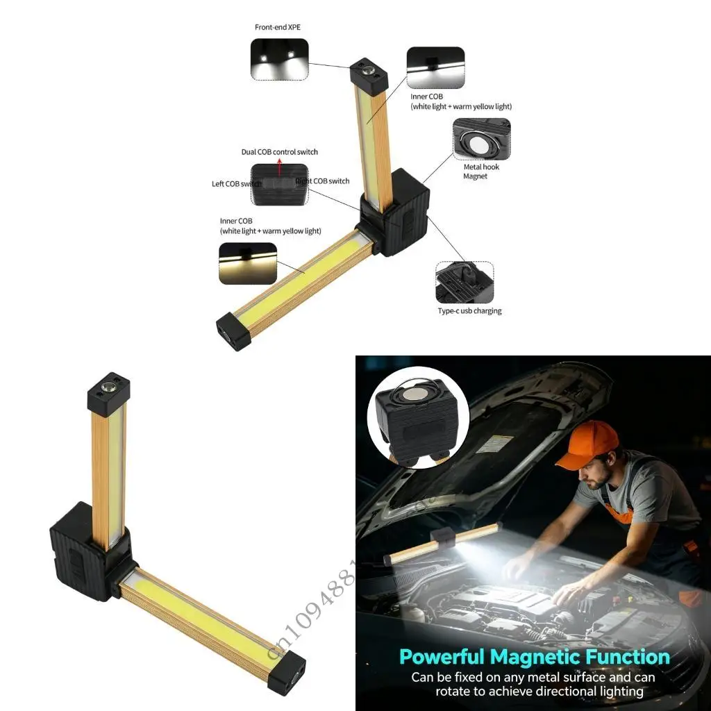 

Functional Rotating Inspection Light With Built In Battery And High For Technicians And Adventure Seekers