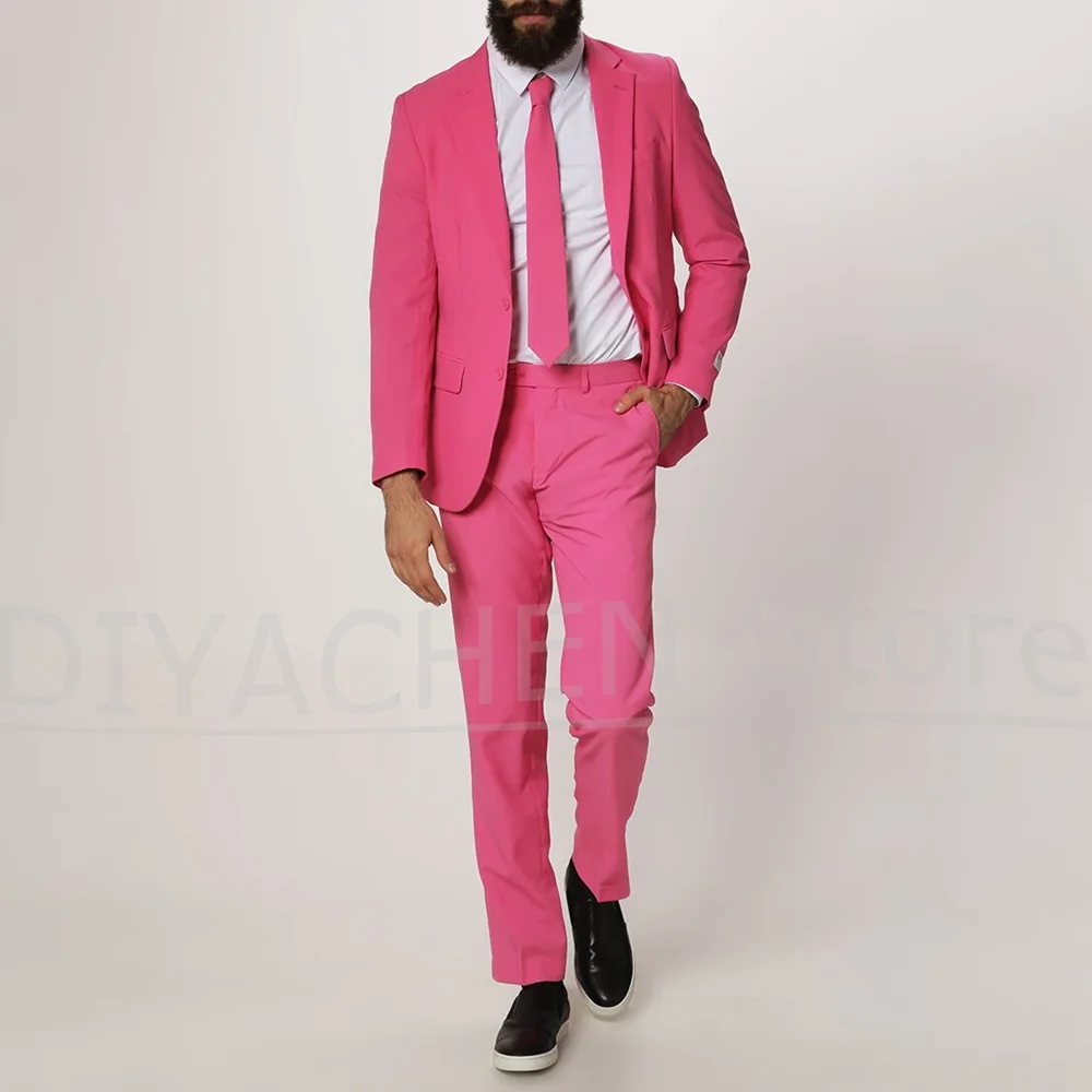 

Men Suits Slim New Arrival Notch Lapel Single Breasted Clothing Fashion Smart Casual Daily Male Suit 2 Piece (Blazer+Pants)