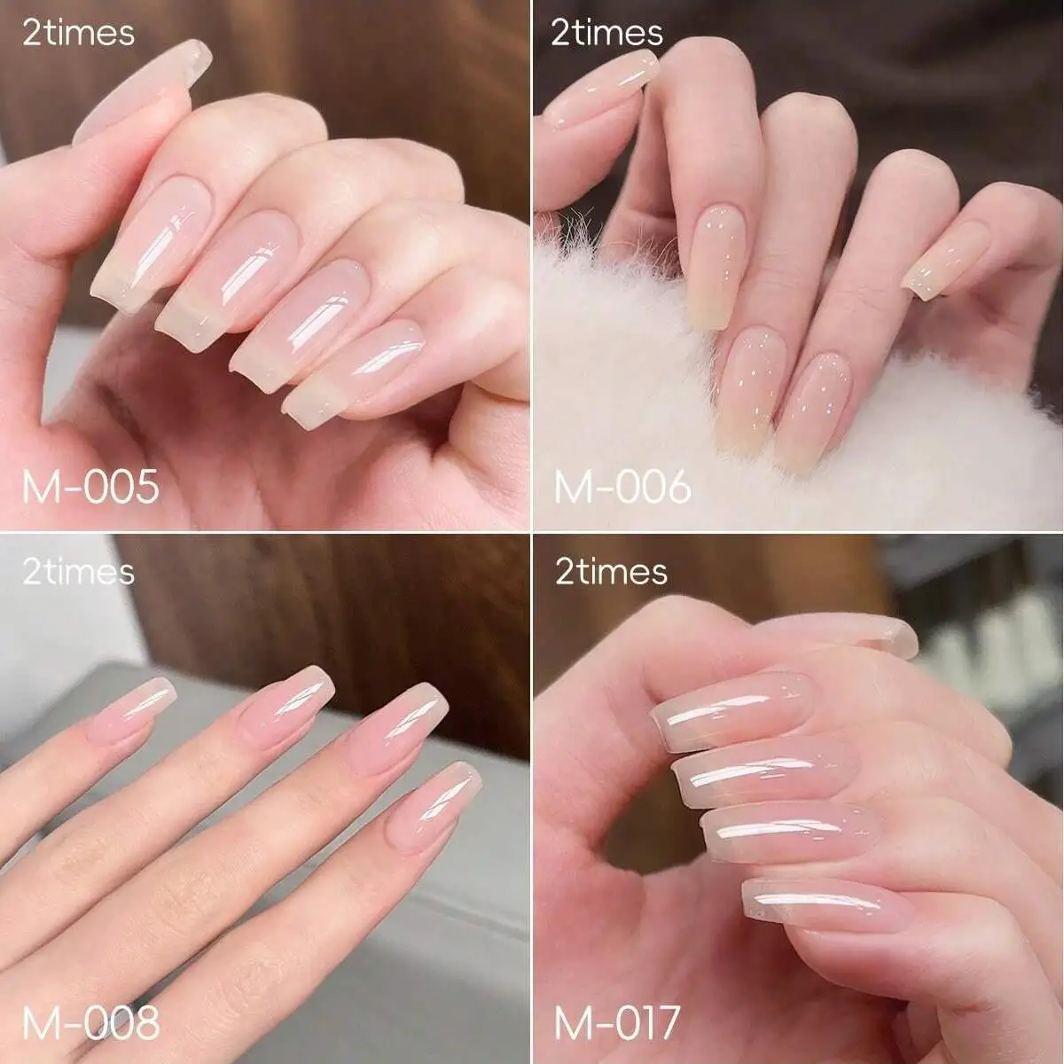 1/4pcs Professional Gel Nail Polish with High-Gloss Finish - Long Lasting Soak Off Formula for Salon Quality Manicures at Home