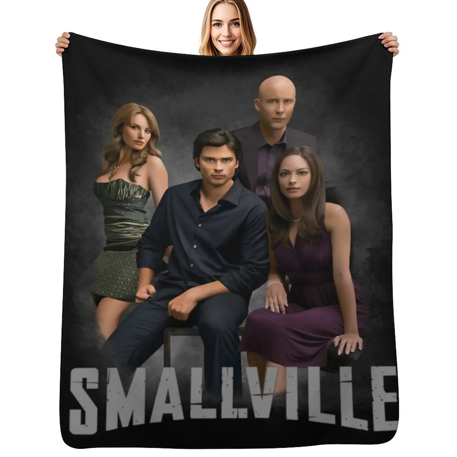 Smallville Group رمي بطانية هدايا عيد الميلاد لطيف السرير منقوشة البطانيات الحرارية