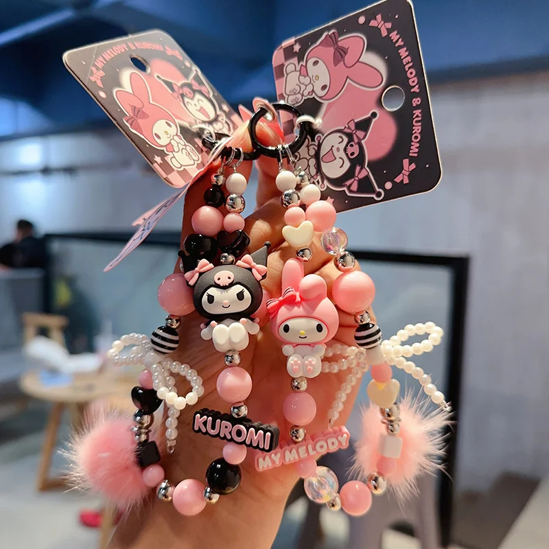 Sanrio Cartoon Crystal Mobile Phone Hanging Chain Phone Case Keychain Lanyard Unisex Suitable For Iphone Huawei Xiaomi Honor