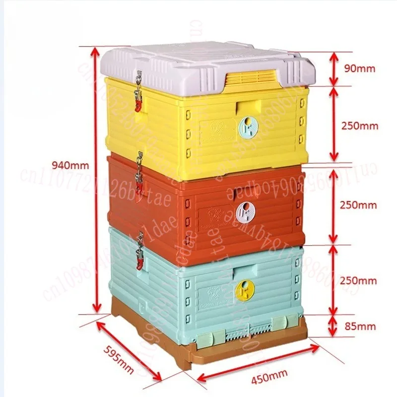 

Новая долговечная цветная термоизоляционная пластиковая коробка для пчел, инструмент для пчеловодства Yifeng bee box