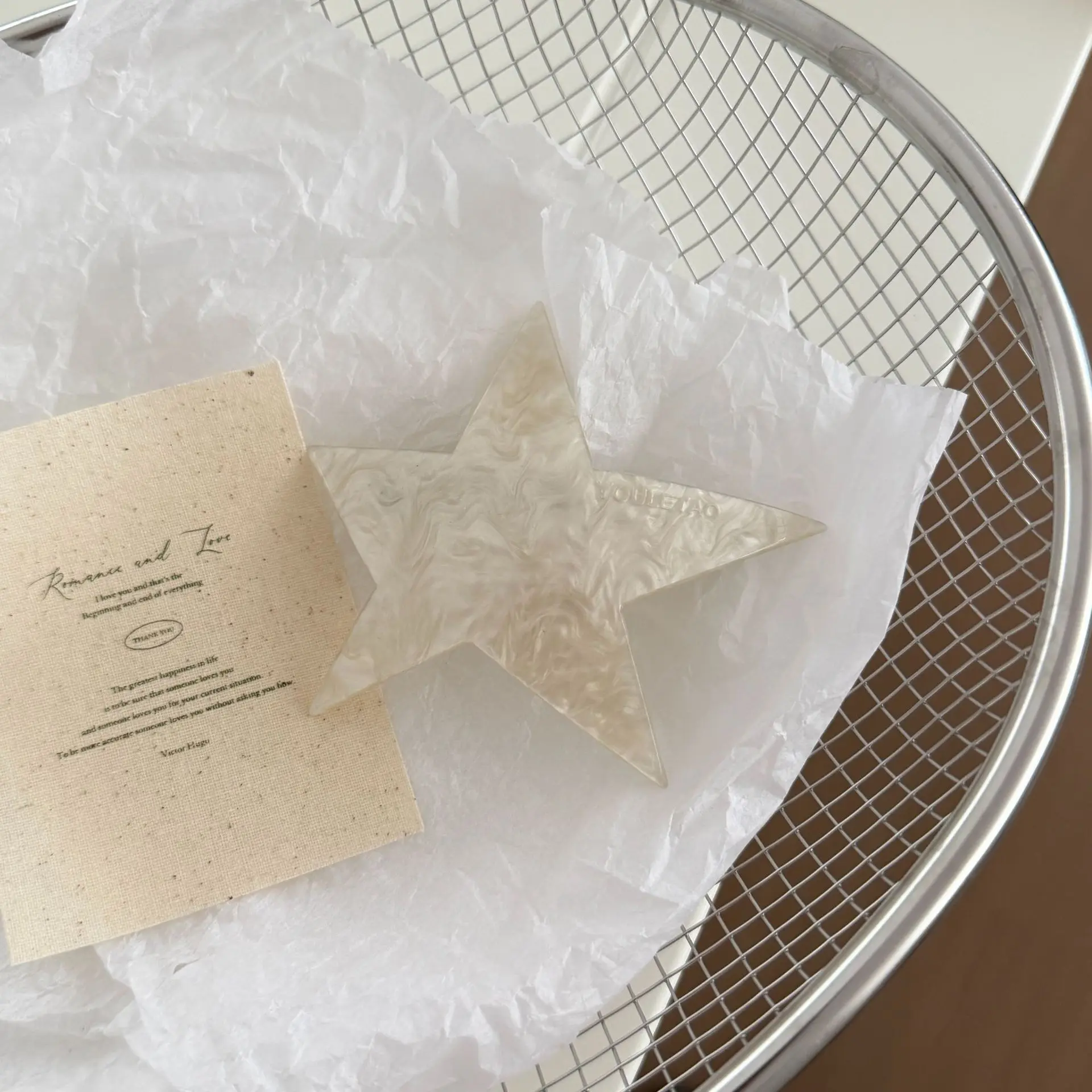 

Premium Acetate Five Pointed Star Spring Hair Clip Korean Style Sweet Cool for Bun Updo Versatile Girl Headwear Hair Bows