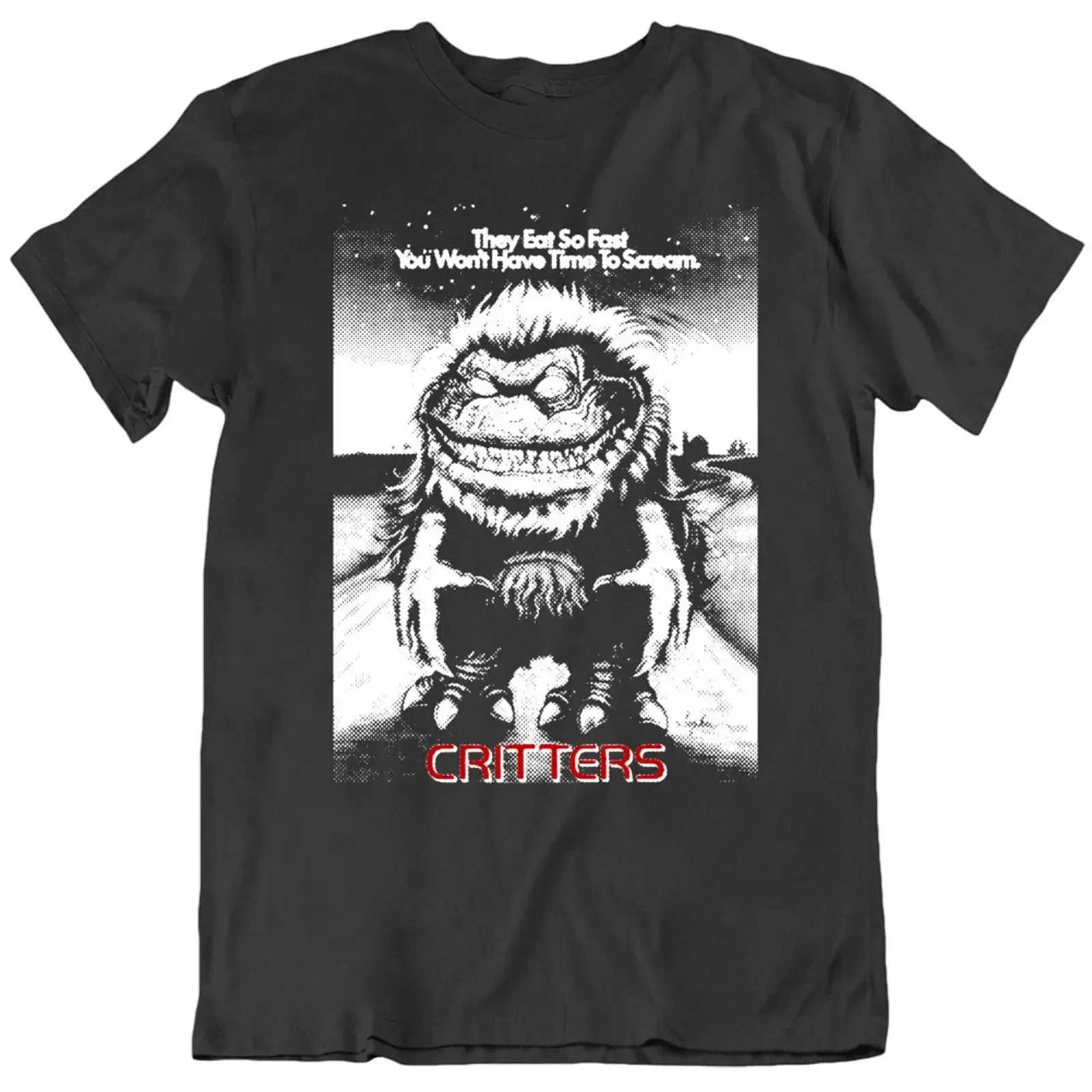 Critters Horror 80s Funny T Shirt Image 1 of 4 vintage Washed streetwear Casual Slightly Breathable Stretched Soft Comfortable