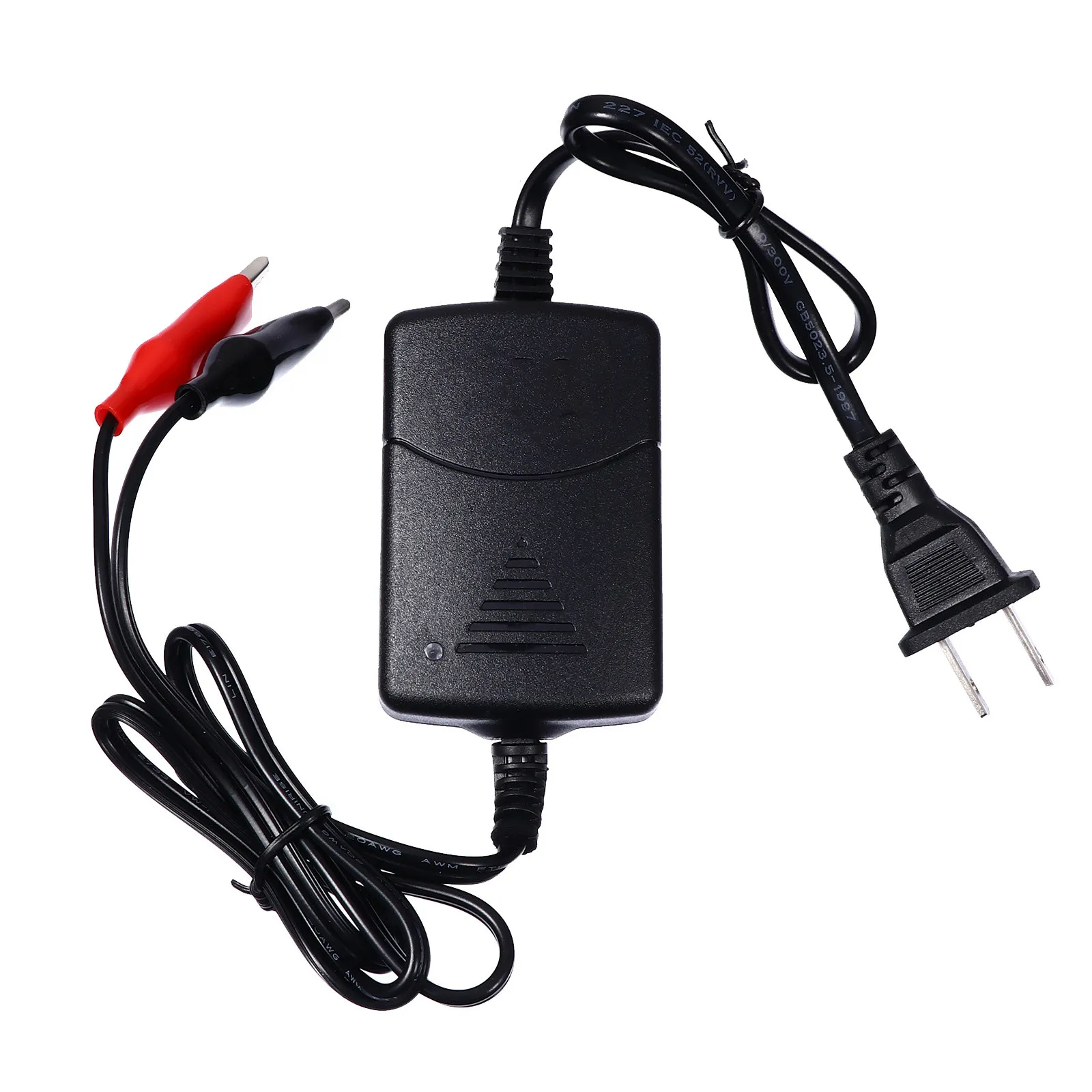 1Pcs Portable 12V Battery Charger for Motorcycle Batteries Fast Safe Charging Dual LED Indicator Red Green Full Charge
