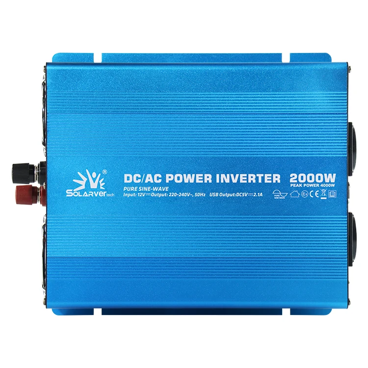 inverter 2000w dc 12V ac 110V 220V Off grid Pure sine wave solar inverter converter for solar systems