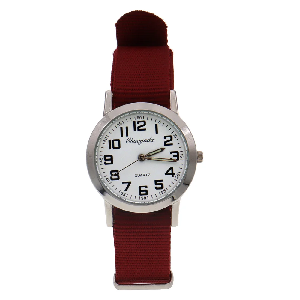 Casual Nylon Strap Student Watch for Boys And Girls Simple Quartz Clock Dress Watch Unisex Children Watch Women's Reloj Mujer