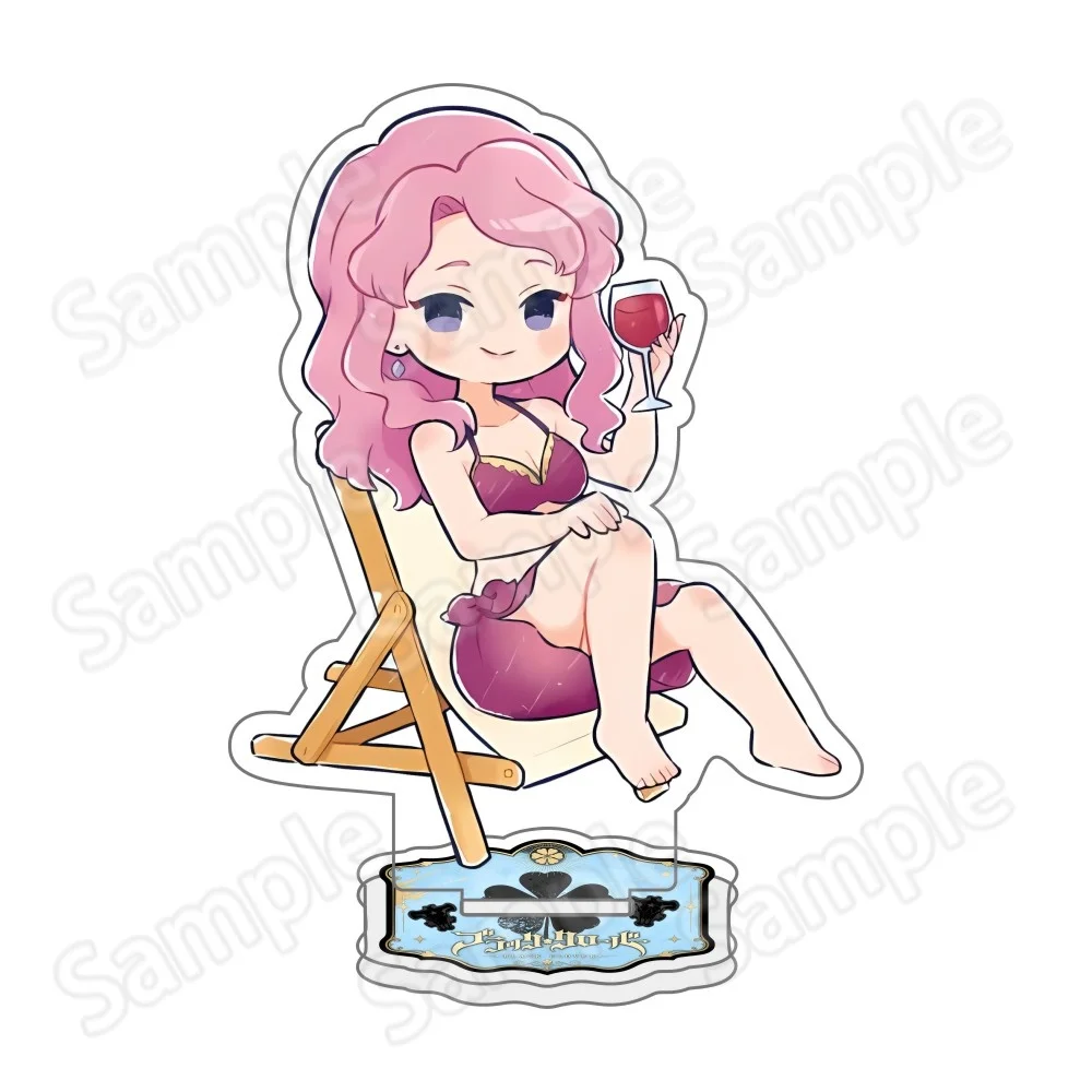 Hot Anime Black Clover 10cm Acrylic Asta Yuno Grinberryall figure Pendant Bag Car Keychain Cell phone Pendant present Gifts