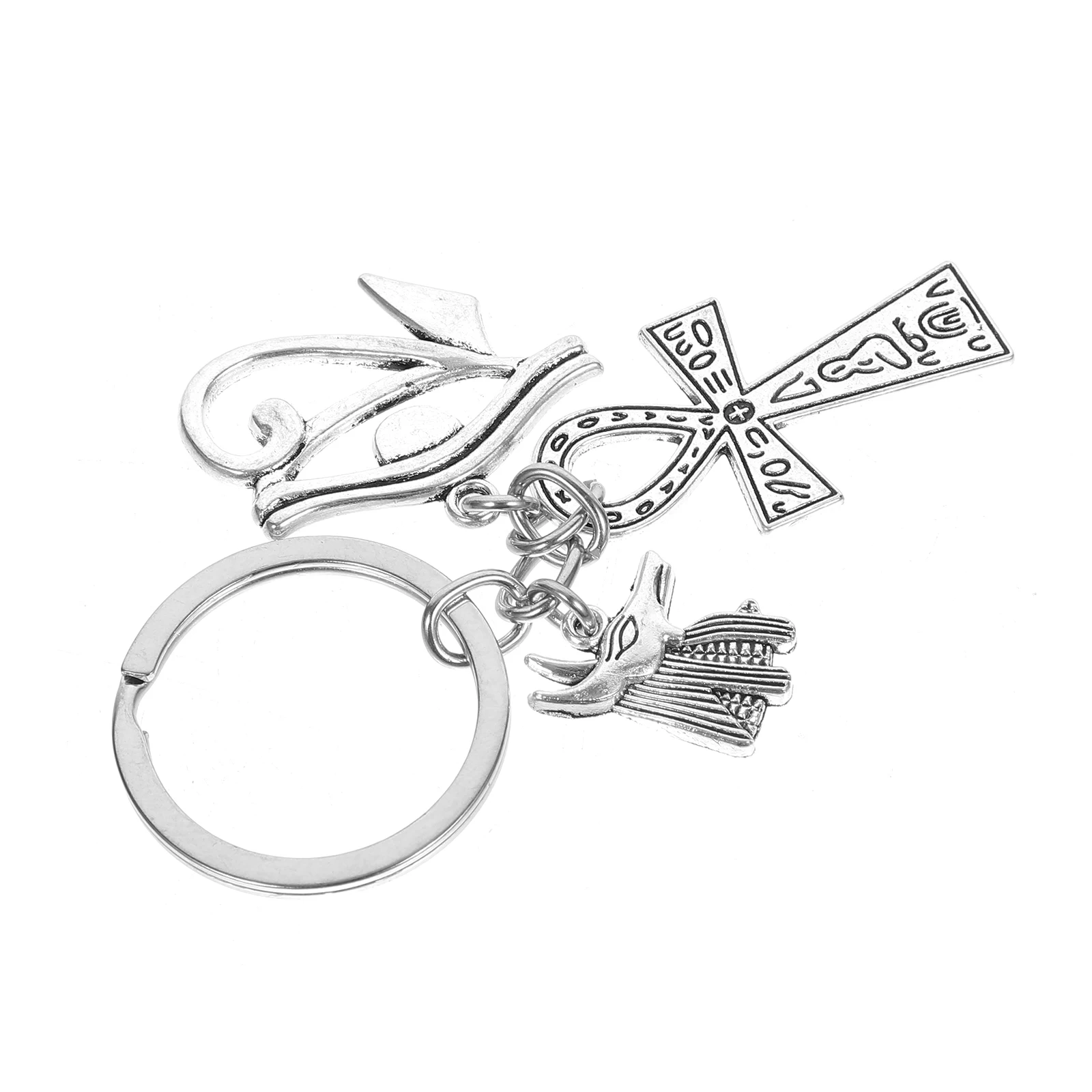 Egypt Symbol Creative Key Holder Retro Key Rings naments Rings Gift naments Durable Bag Car Accessories Decor