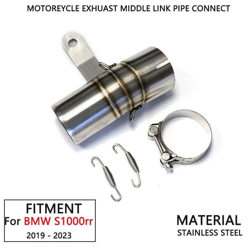

Для S1000RR Раздвижная втулка для средней части выхлопной трубы мотоциклов BMWS1000RR от 2019 до 2023, глушитель диаметром 60 мм.