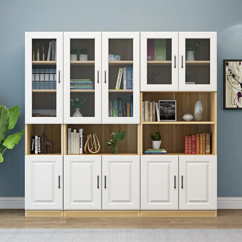

Bookshelf storage solid wood floor-to-ceiling storage rack