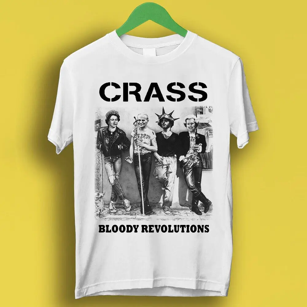 Bloody Revolutions Crass Punk Rock Music Band Funny Top Gift Tee T Shirt P1555