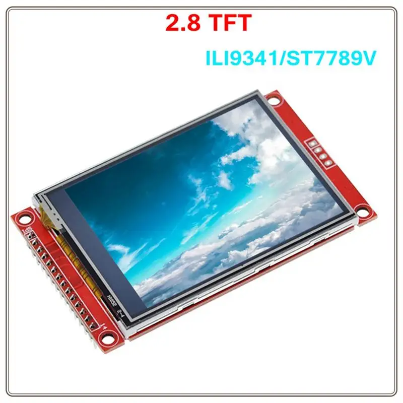 موثوقة-240X320 2.8 بوصة SPI TFT LCD لوحة اللمس وحدة المنفذ التسلسلي مع ملحق عرض PCB ST7789V ، 240X320 2.8 بوصة SPI TFT L