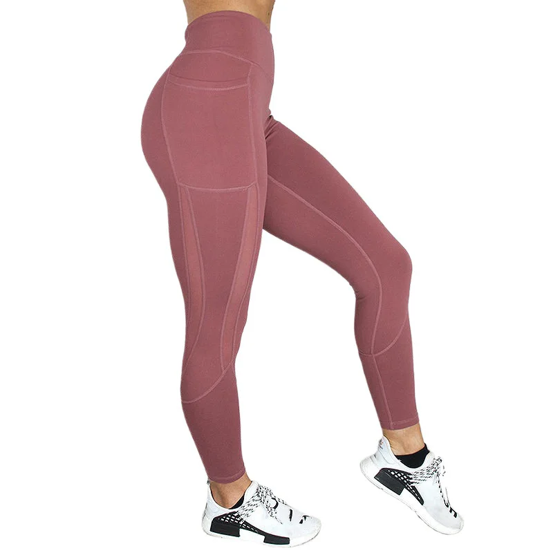 Pantalones de Yoga para mujer, mallas Push Up con bolsillo de Control de barriga, ropa deportiva Sexy para gimnasio y trotar