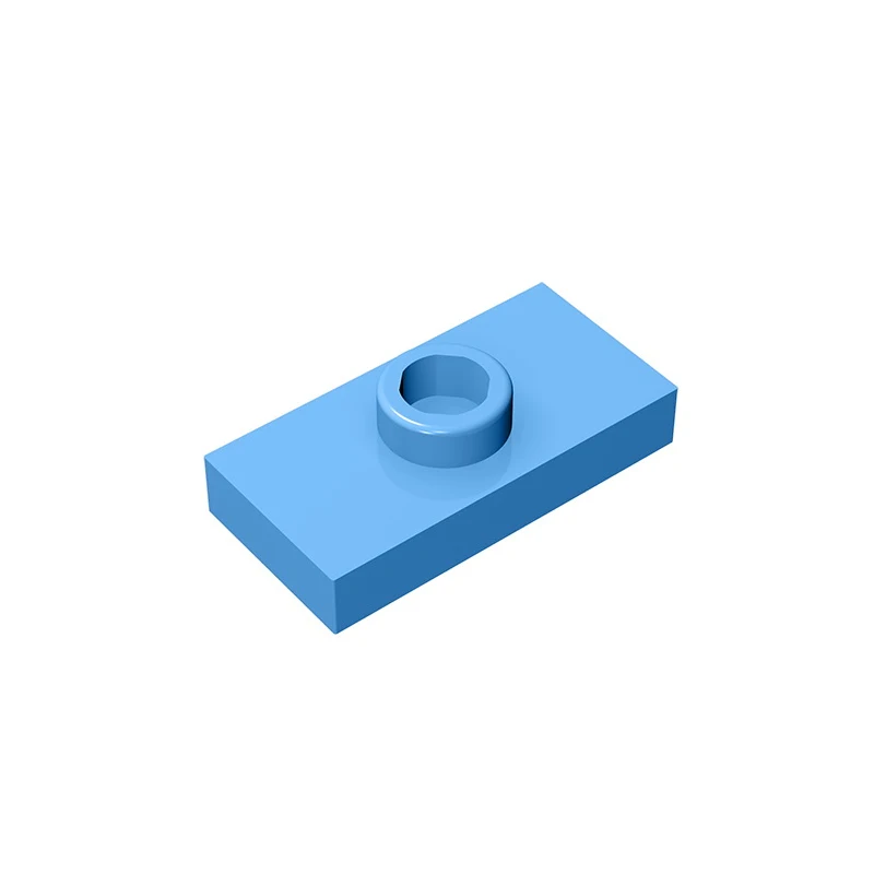 MOC PARTS GDS-803 PLATE 1X2 W. 1 KNOB compatible with lego 15573 3794 children's toys Assembles Building Blocks Technical