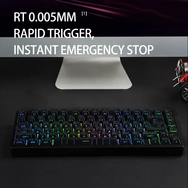 IROK MG75PRO 8K 마그네틱 게임용 키보드 0.005mm RT 퀵 트리거 기계식 키보드 핫 스왑 SOCD Wried 썸네일 3