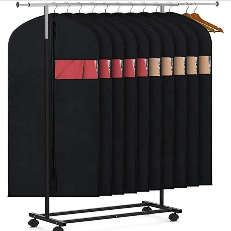 Staubdichte Kleidungshüllen, wasserdichter Mantel, Anzug, Kleid, Schutz, hängende Kleidung, Staubschutz, Kleidersäcke, Schrank-Organizer – Detail 9
