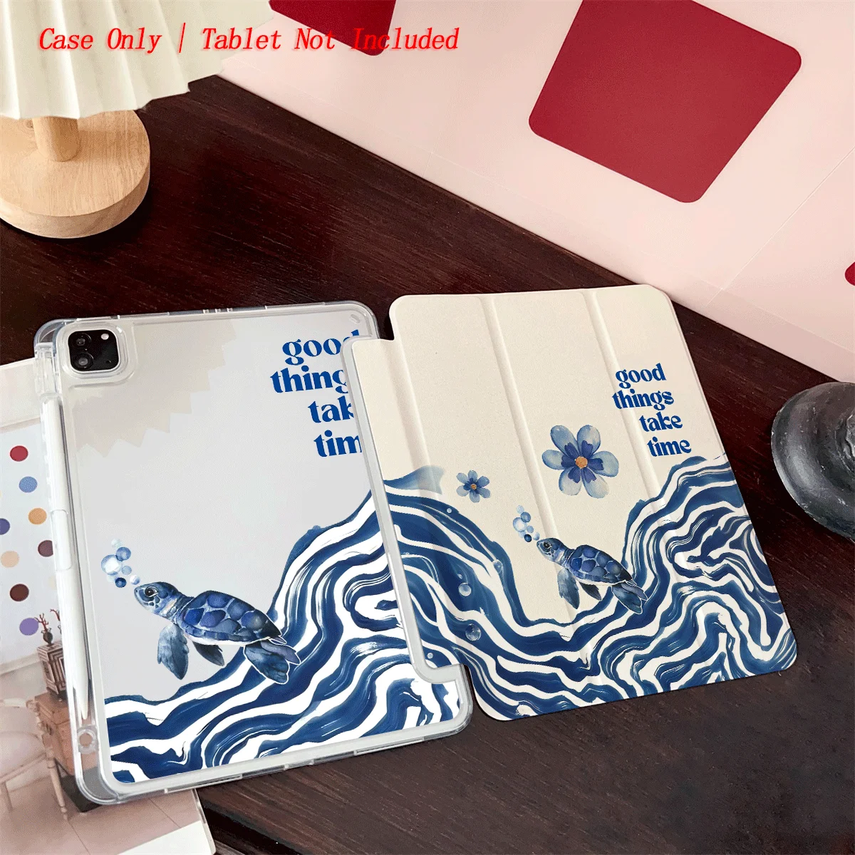 Slim Fit Premium TPU Tablet Cover, Shockproof Durable Lightweight Protective Case for iPad Samsung Huawei Honor Redmi Xiaomi