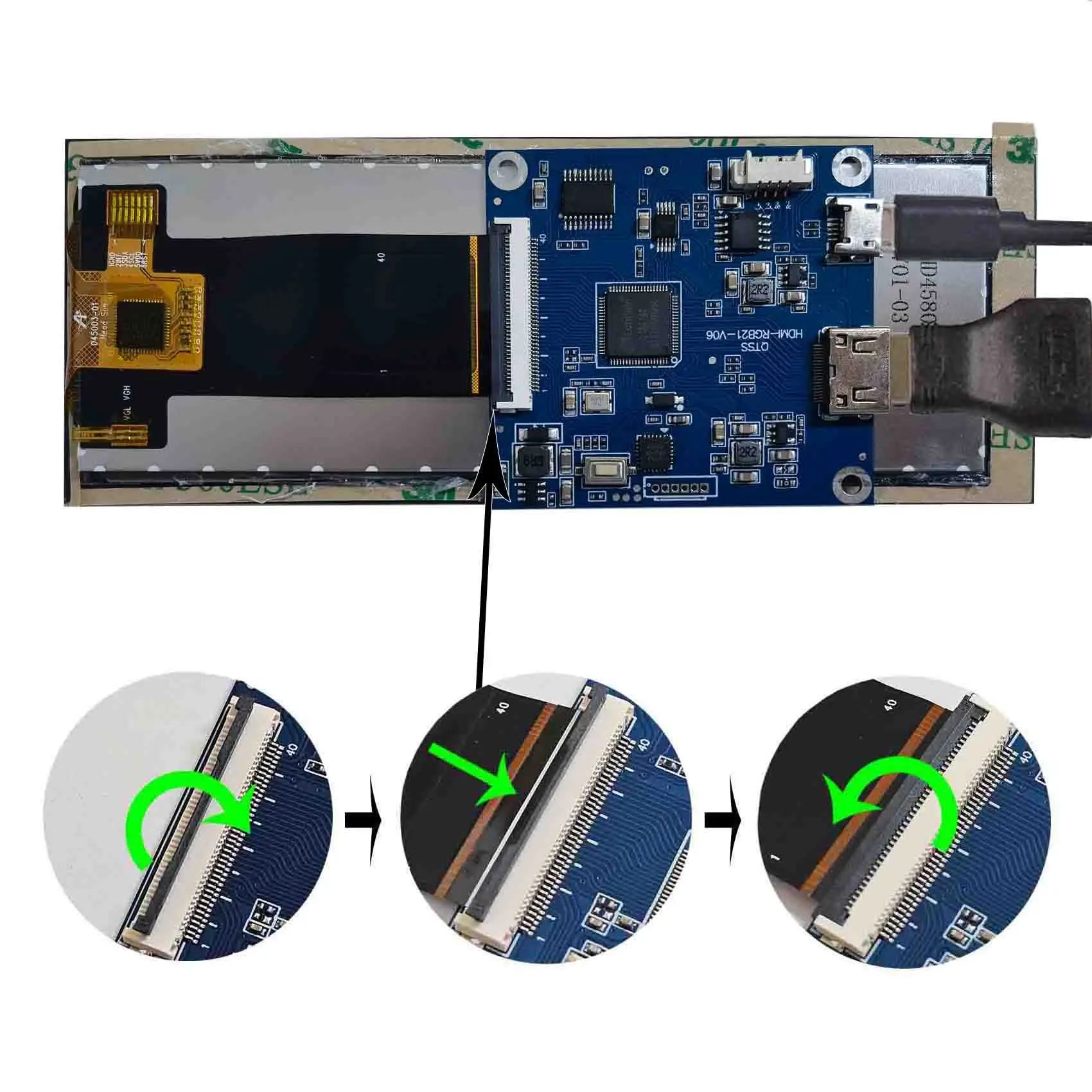 شاشة Lcd مع لوحة Hd-Mi 4.58 "320X960 700Nit Bar شاشة Lcd بالسعة شاشة Lcd تعمل باللمس للخارجية