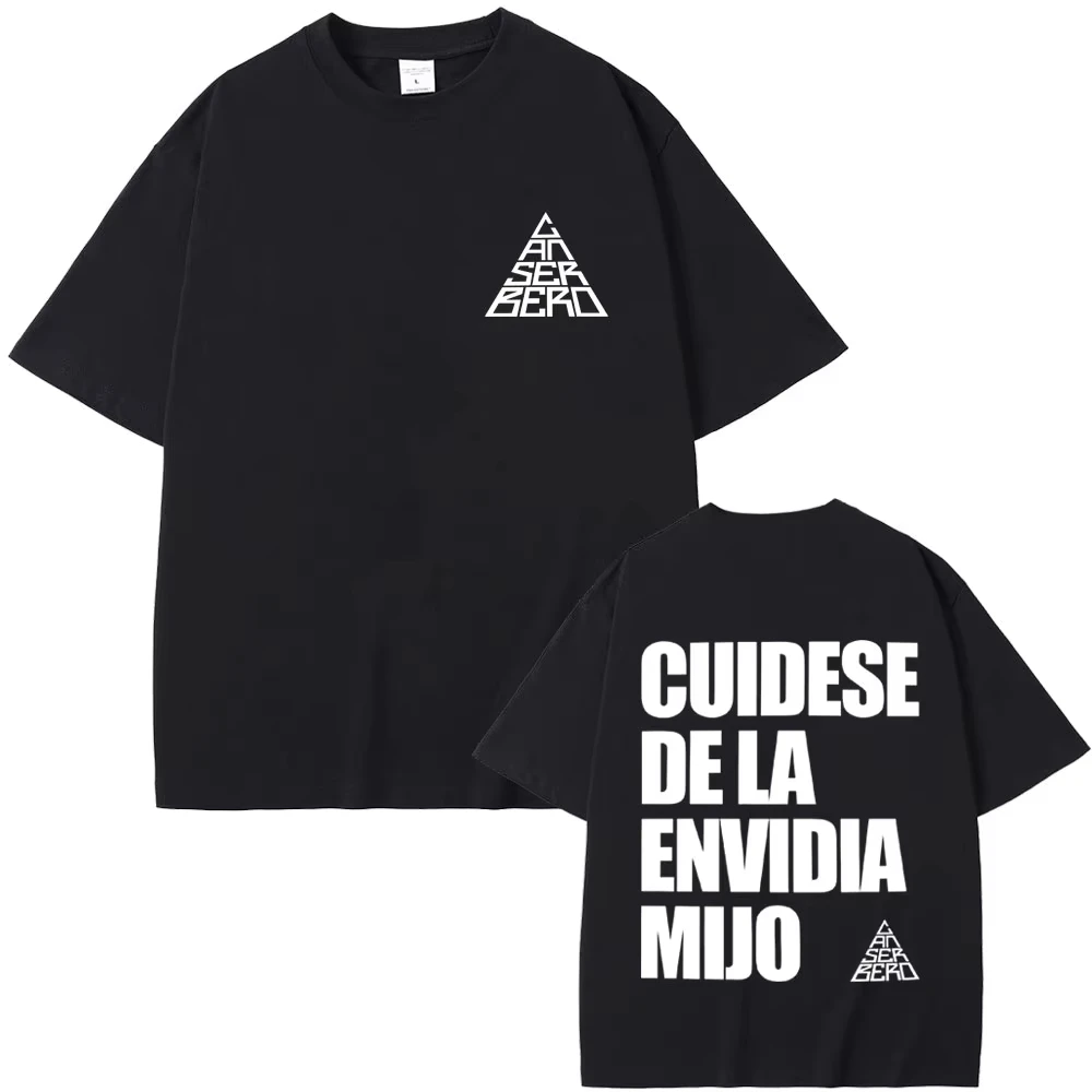Camiseta de Moda Hip Hop para Hombre, Estilo Vintage, de Algodón, con Estampado de Rapper Canserbero Cuidarse Del Envidia Mijo, Talla Grande