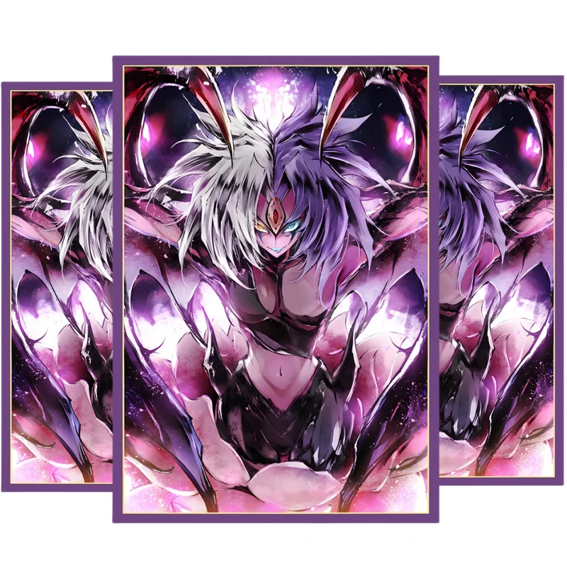 60Pcs/Set YuGiOh Cards Sleeve Yubel Self Made Anime Game Characters ACG DIY Classic Series Colorful Cards Protective Cover Toys