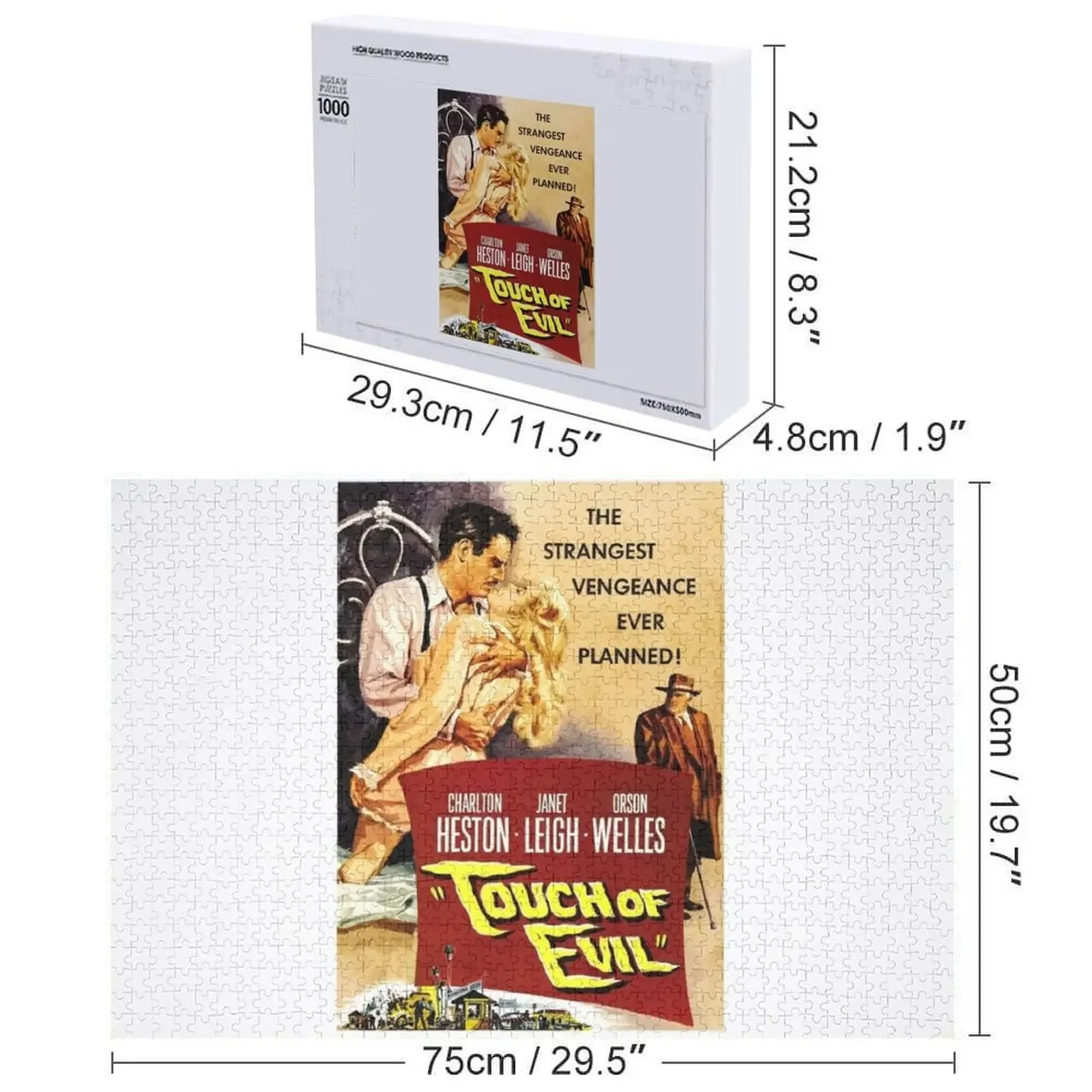 لمسة الشر بازل قطع مخصصة للأطفال هدية Iq لوحات ديكور خشبية لغز خشبي مخصص