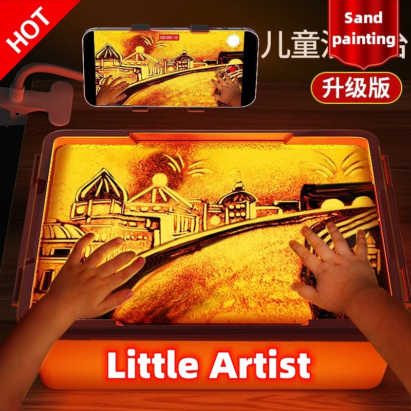 

Sand Painting Children's Handmade Full Set Colored Sand Table Beginner Scraping Sand Painting Box Birthday festival Kid gift Toy