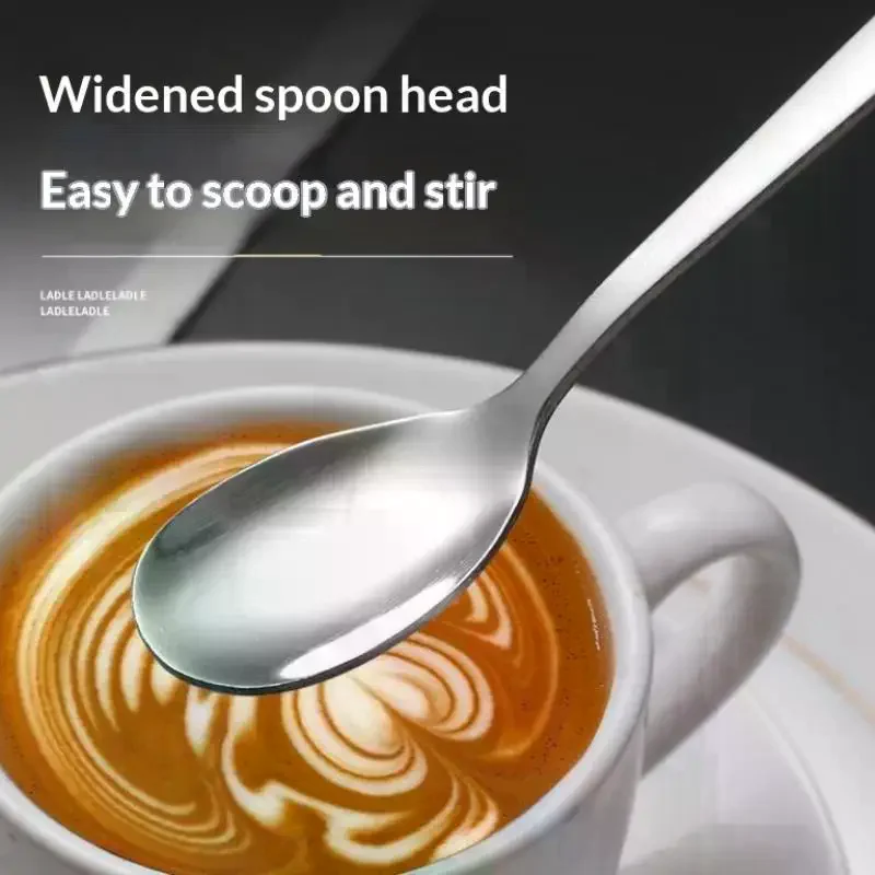 Stainless Steel Coffee Spoons With Ceramic Handles - Perfect For Mixing, Sugar, Ice Cream Kitchen & Dining Accessories 1pcs