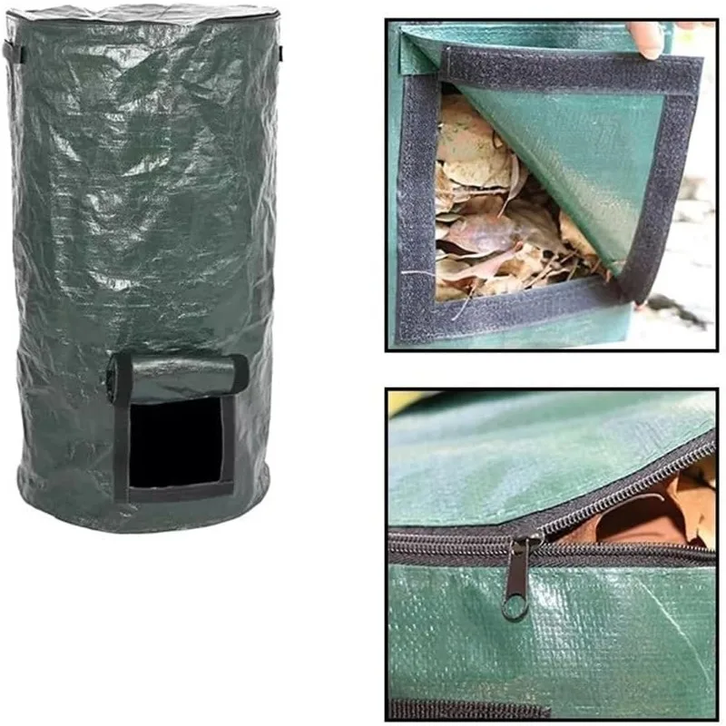 Reuseable Garden Waste Can Reuseable Garden Leaf Waste Can Yard Compost Bin for Fruit Kitchen Waste Grower