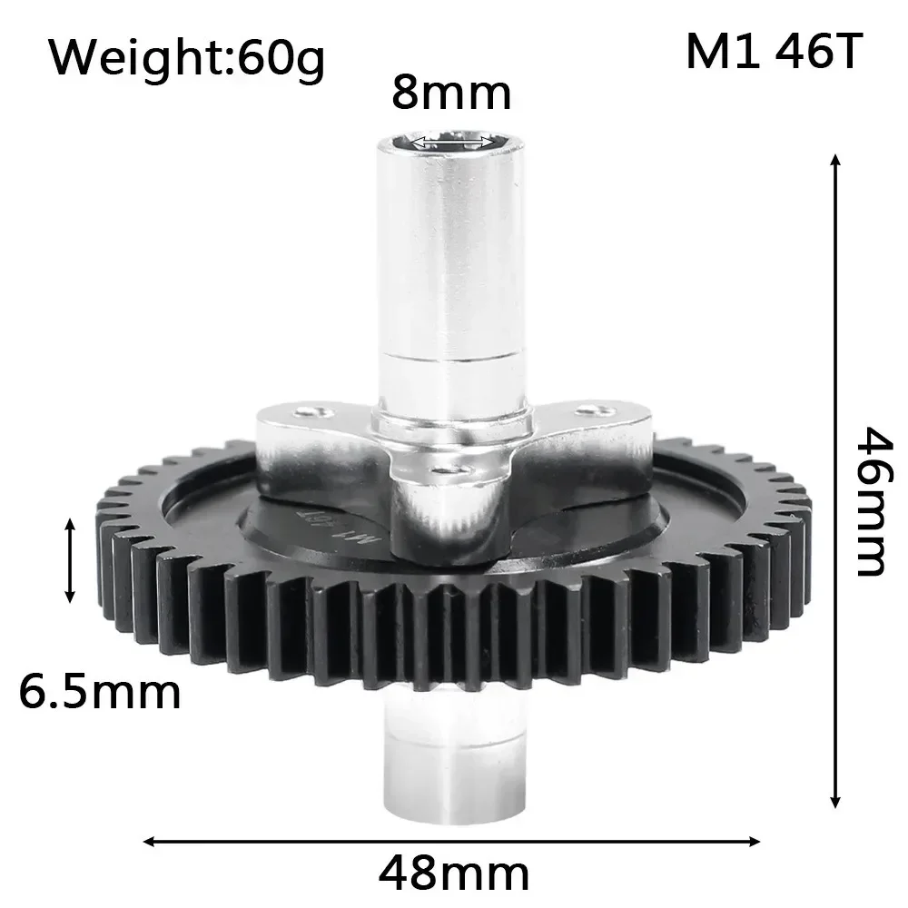 44T 46T M1 Slipper Clutch Gear for Arrma 1/10 Infraction Mega 4x4 SENTON VENDETTA Big Rock 3S Kraton OutCast 4S Upgrade Parts