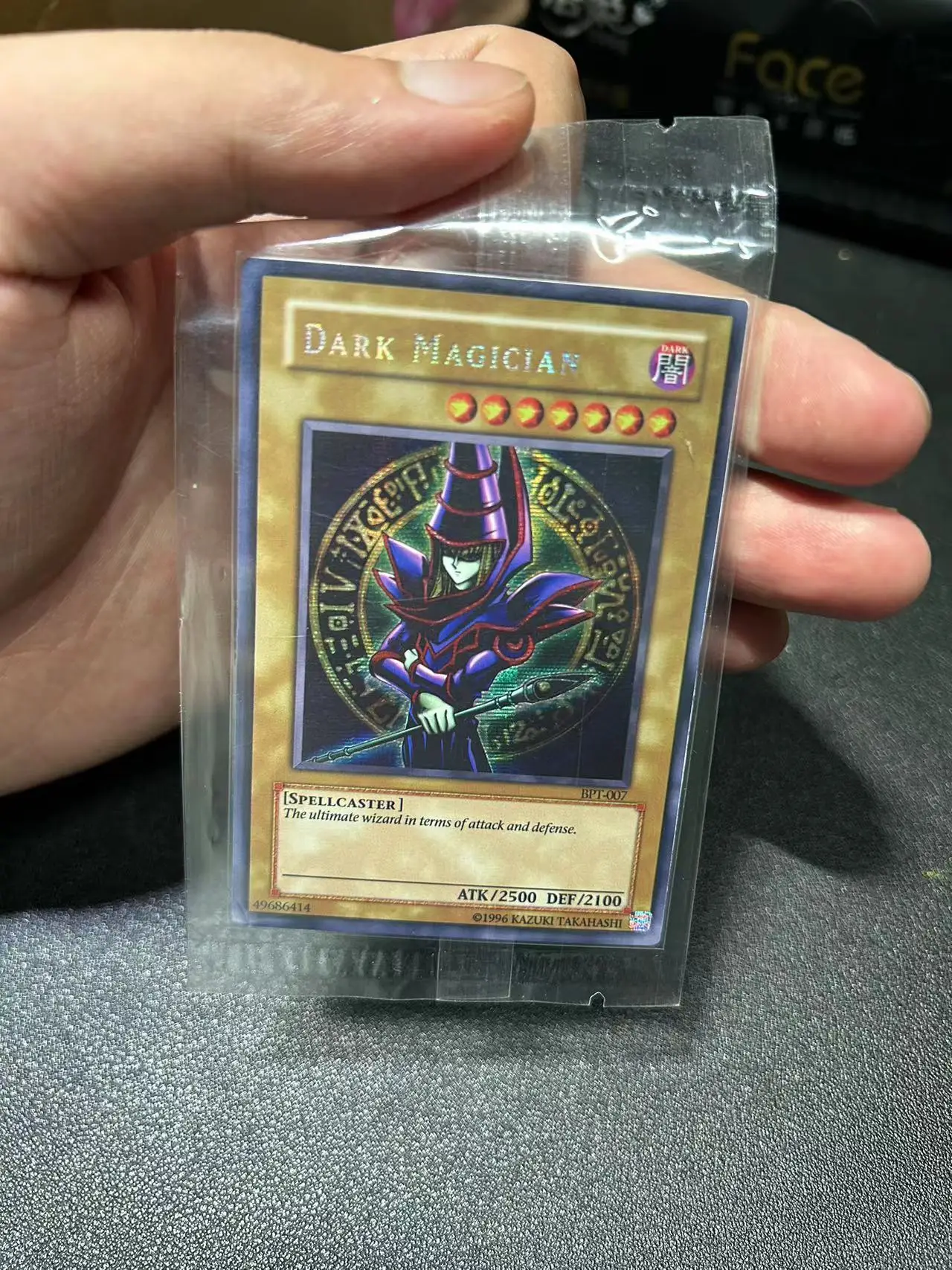 Yu Gi Oh Secret Rare/SER TCG Dark Magician(BPT-OO7) Board Game English Collection customize Card (Not Original)