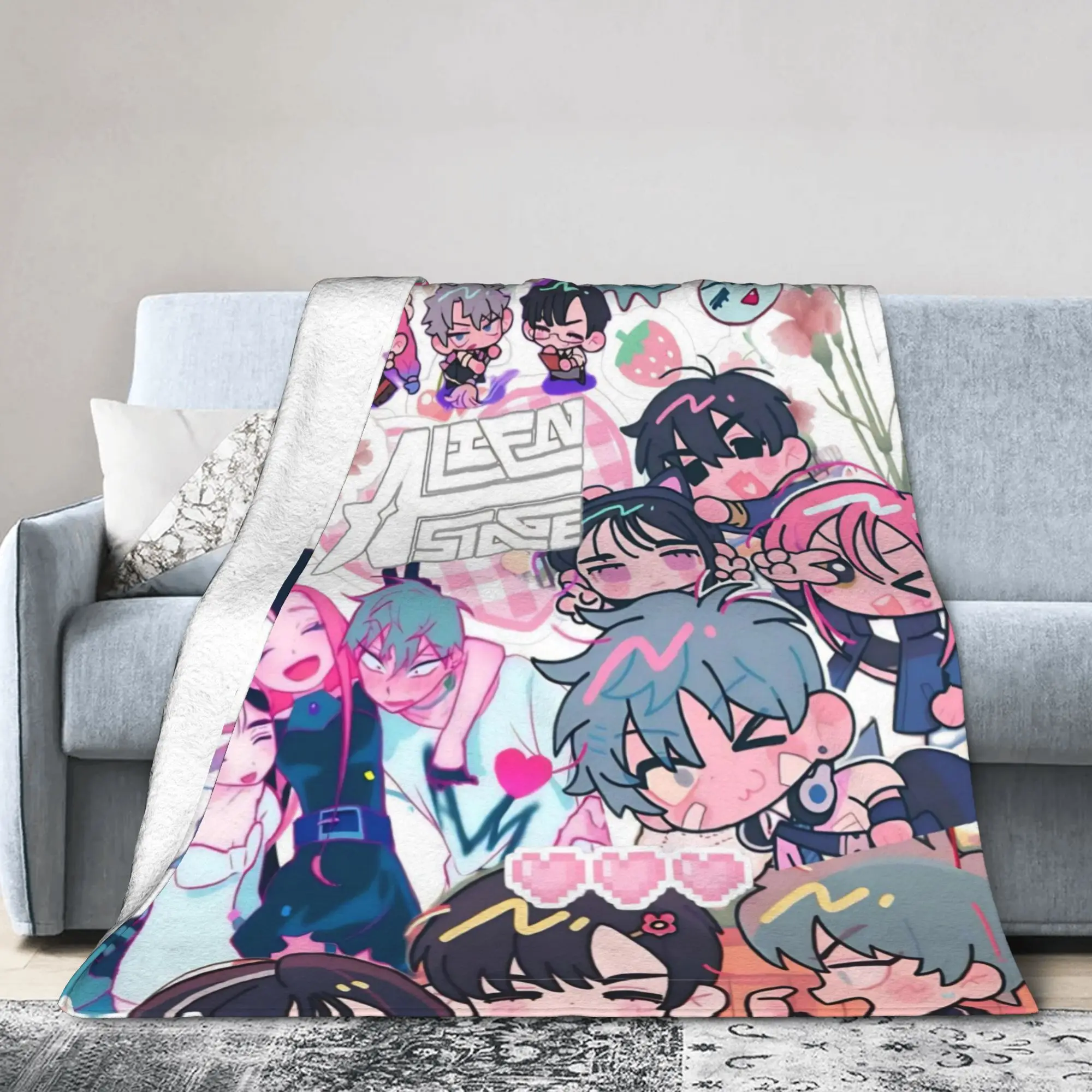 

Вязаные одеяла с изображением чужого музыки и мультфильмов, коралловый флис, плюшевые Mizi Sua Till Luka, мягкое одеяло, покрывало, портативное одеяло