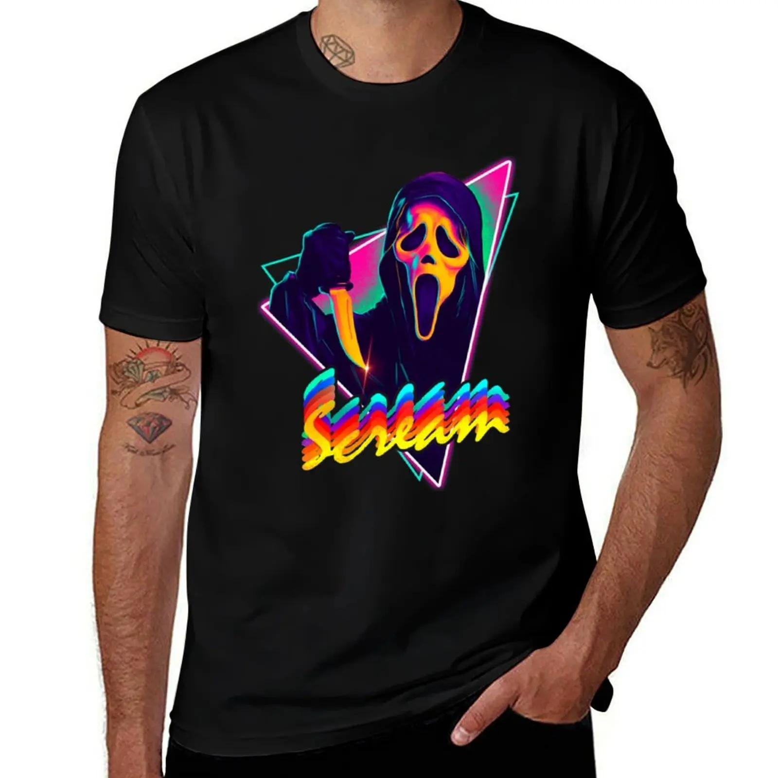 

What_s your favorite scary movie T-Shirt man t shirt summer man t shirt designer T-Shirt