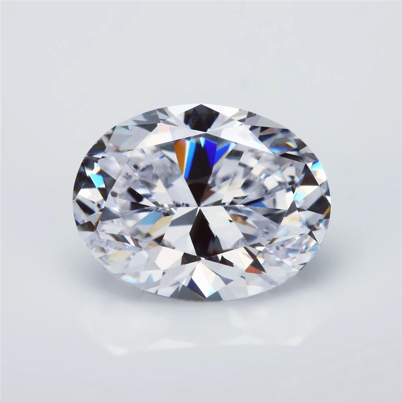 Size 3x5mm~10x12mm Oval Cut EF VVS1 D Color Lab Grown Loose Moissanite Stones Test Positive  (5mm-12mm With Certificate)