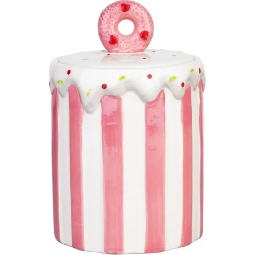 Zucci Cupcake Pattern Jar 17 cm-Pink