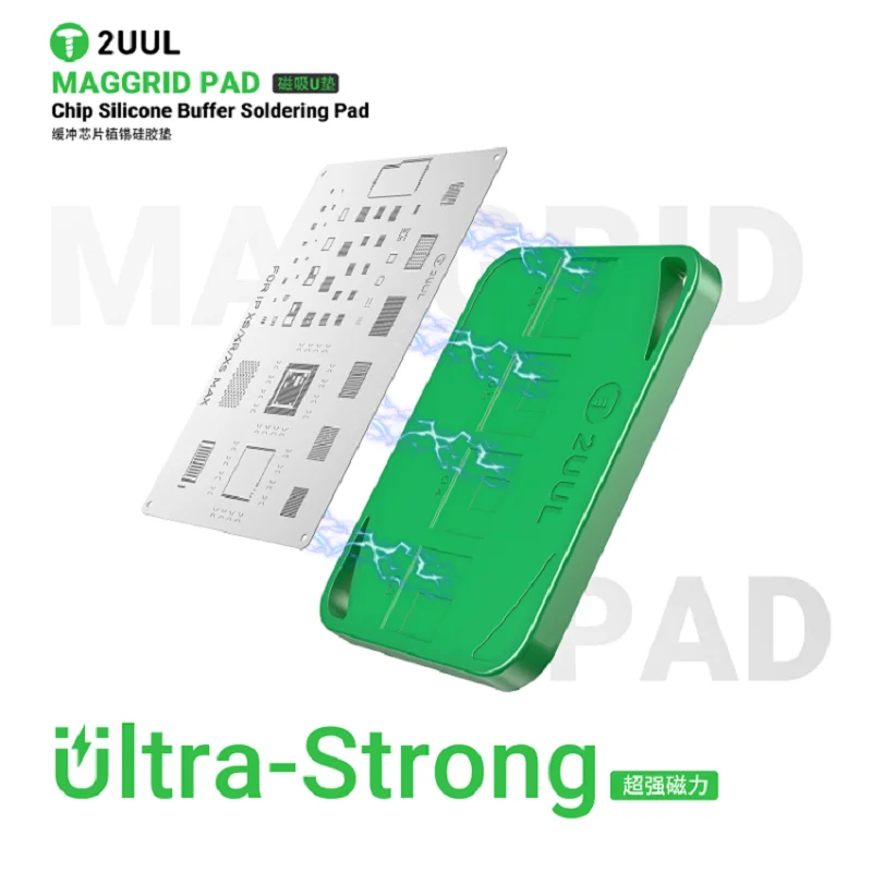 2UUL BH15 MagGrid وسادة لحام سيليكون مغناطيسية مقاومة للحرارة لسلسلة iPhone رقاقة إصلاح رقاقة التعليب