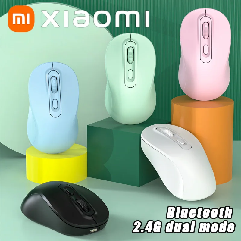 Xiaomi Bluetooth Mouse 1600DPI Adjustable 2.4G TYPE-C 2 Mode Charging Ergonomic Mute Mouse For Huawei Samsung Office Laptop