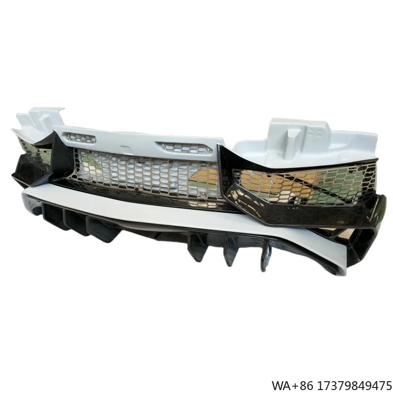 

Used for Lamborghini Aventador LP700 720 750 Upgraded SV Model New Semi Carbon Fiber Rear Bumper Body Kit with Screws Included
