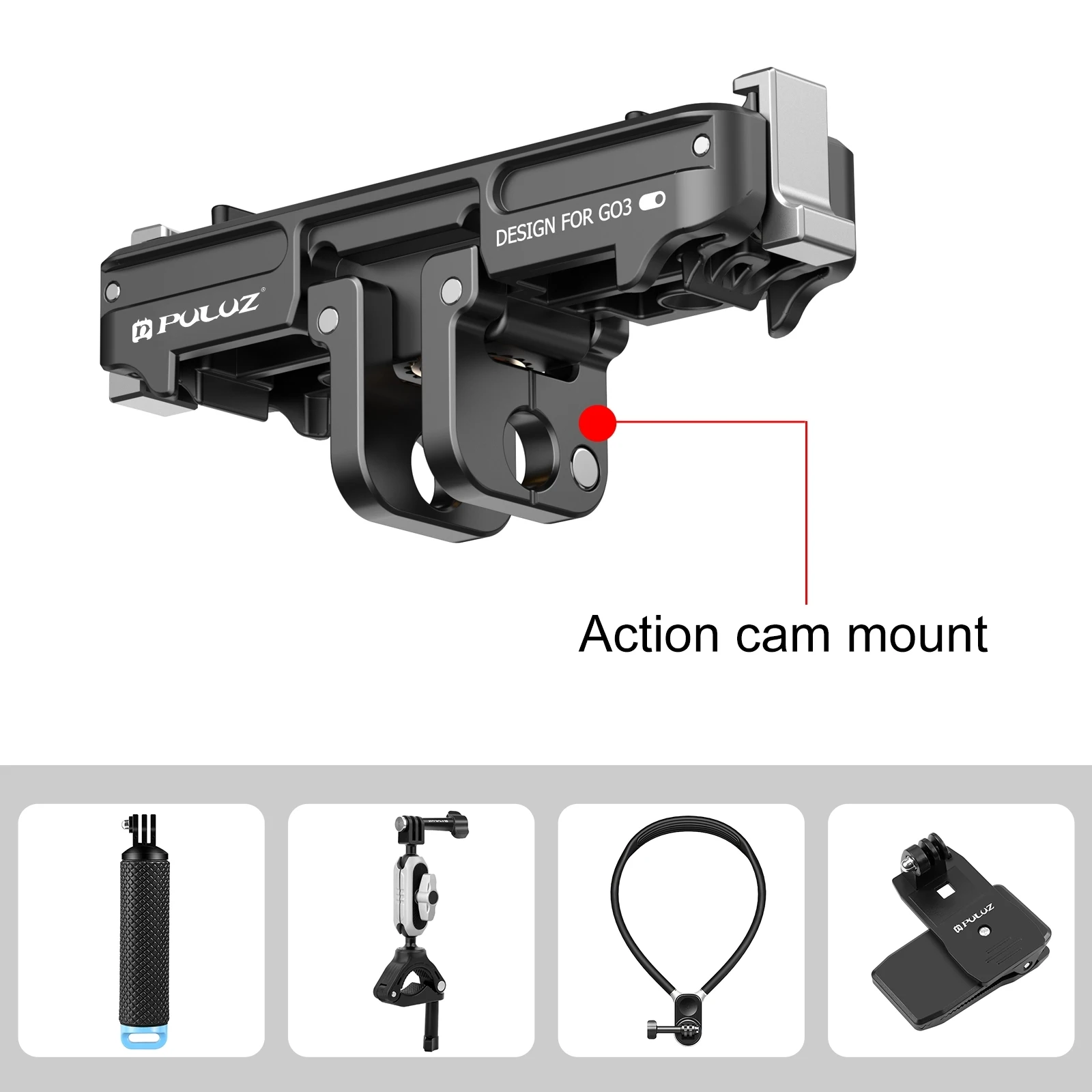 For Insta360 GO3 / GO 3S PULUZ Magnetic ABS Quick Release Base Mount