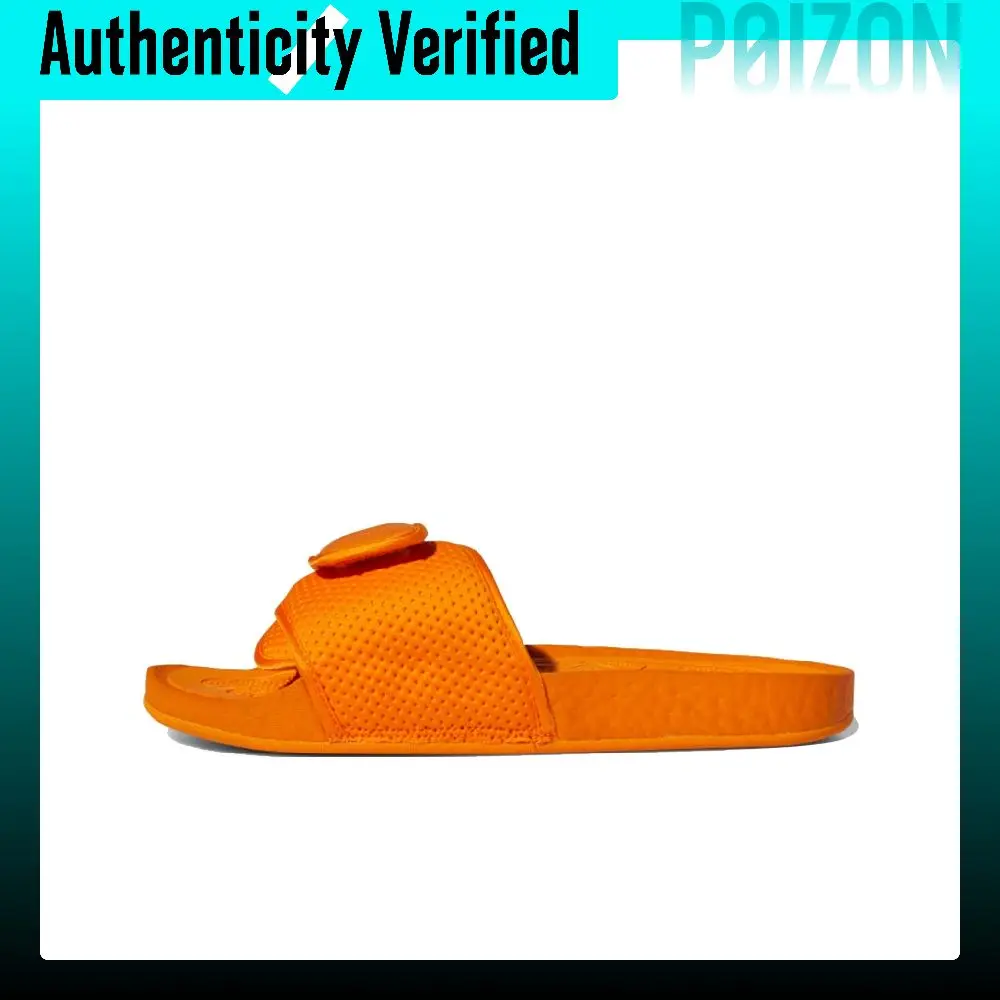 Adidas Originals x Pharrell Williams Boost Slide Comfortable Slide Slippers Unisex Orange FV7261