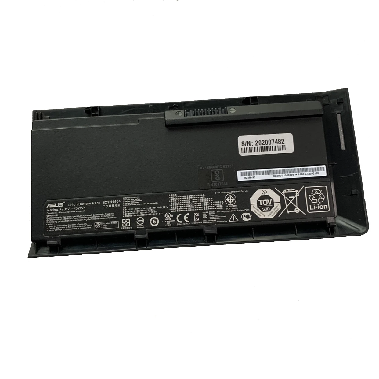 

Laptop Battery 0B200-01060100 B21N1404 For PRO Advanced BU201 BU201LA BU201L Series 7.6V/32Wh 4210mAh