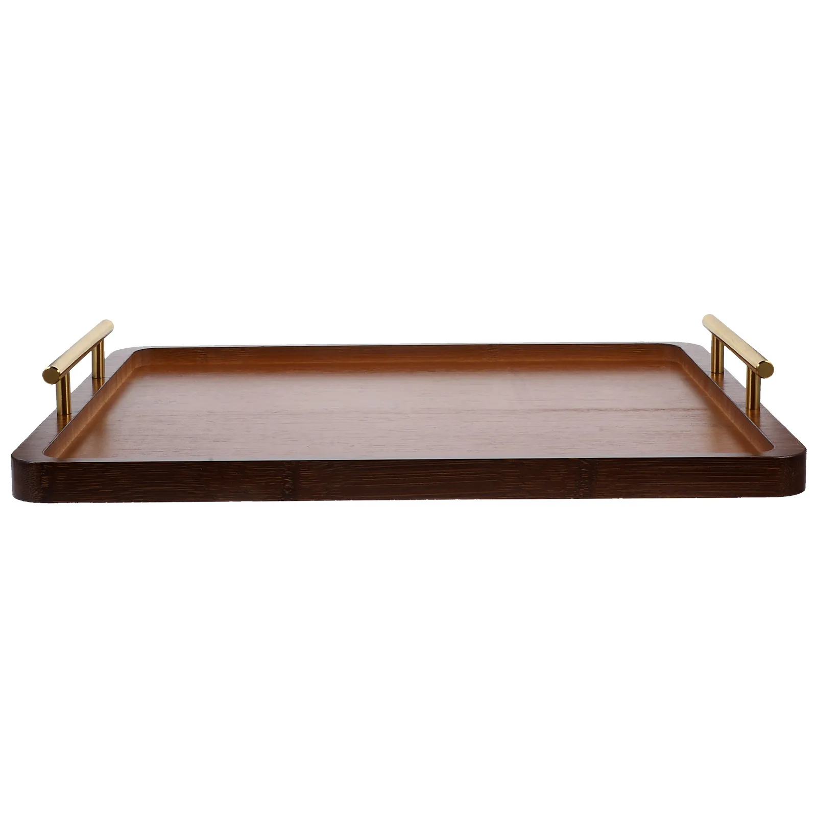 

Bamboo Storage Tray Serving with Handle Trays for Eating Condiment Handles Decorative Snack Food