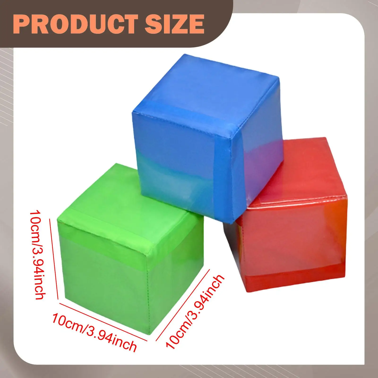 Stacking Blocks Educational Dice Tray 6 Sided Clear Pockets Teaching Toy for Children Games Play
