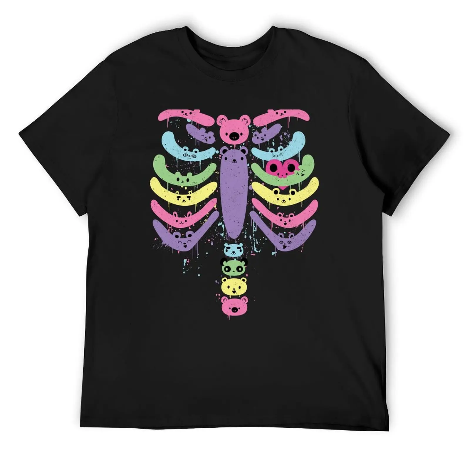 

Bear Bones Kawaii Drip T-Shirt kawaii clothes clothes oversized Men's t shirts