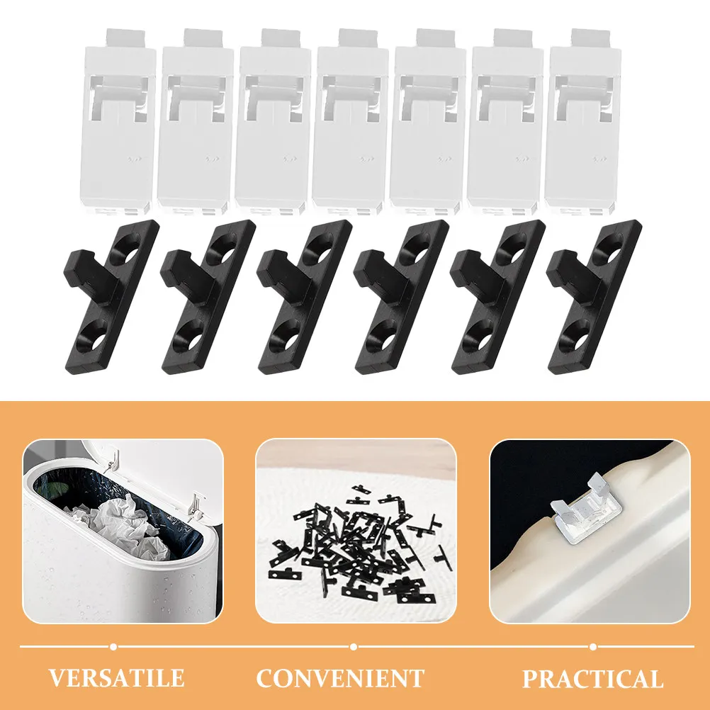 30Set Plastic Press Buckle for Trash Can Self-Locking Garbage Can Lid Catch Replacement Buckles Quick Install No Tools Required
